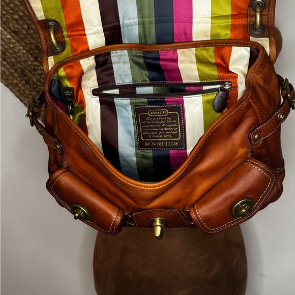 SOLD — Coach 65th Anniversary Legacy Leigh Satchel in Whiskey 11128 - Picture 7 of 9